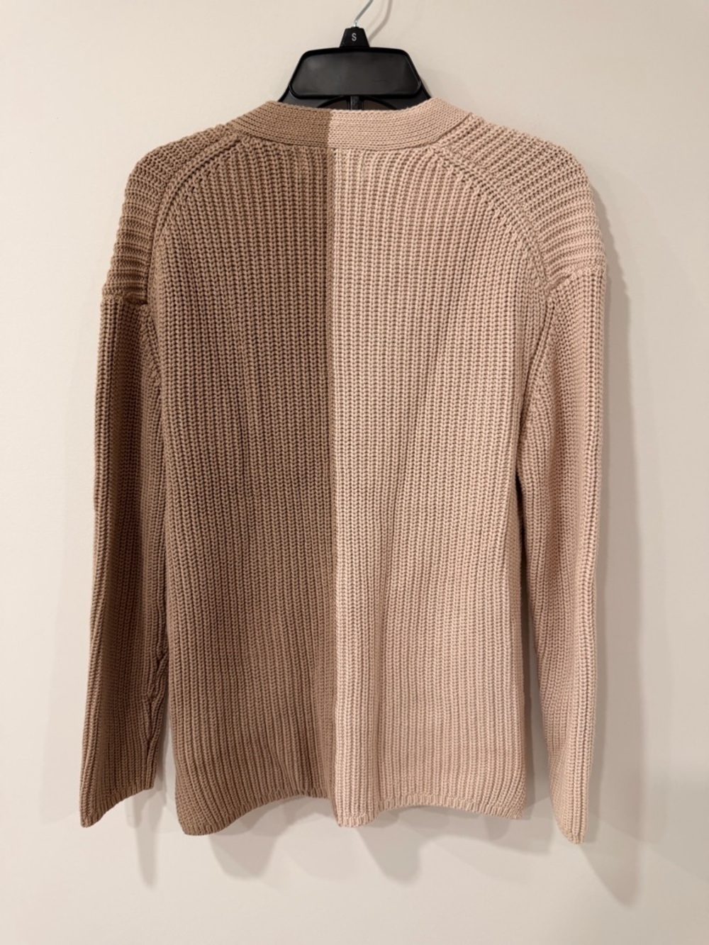 John + Jenn NWOT Evereve Maya Cotton Colorblock Knit Cardigan Size Small - Picture 3 of 7